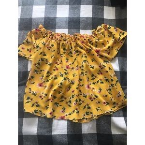 Off the shoulder blouse